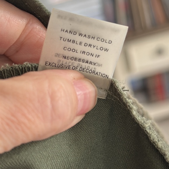 Market & Spruce olive green utility jacket with detachable hood, size S. NWT. - Picture 7 of 8